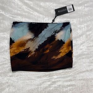 White Fox Boutique Artistic Mini Skirt